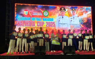 Tim Softball SMP Negeri 5 Makassar Menangkan Kejuaraan Softball Wali Kota Cup 2025